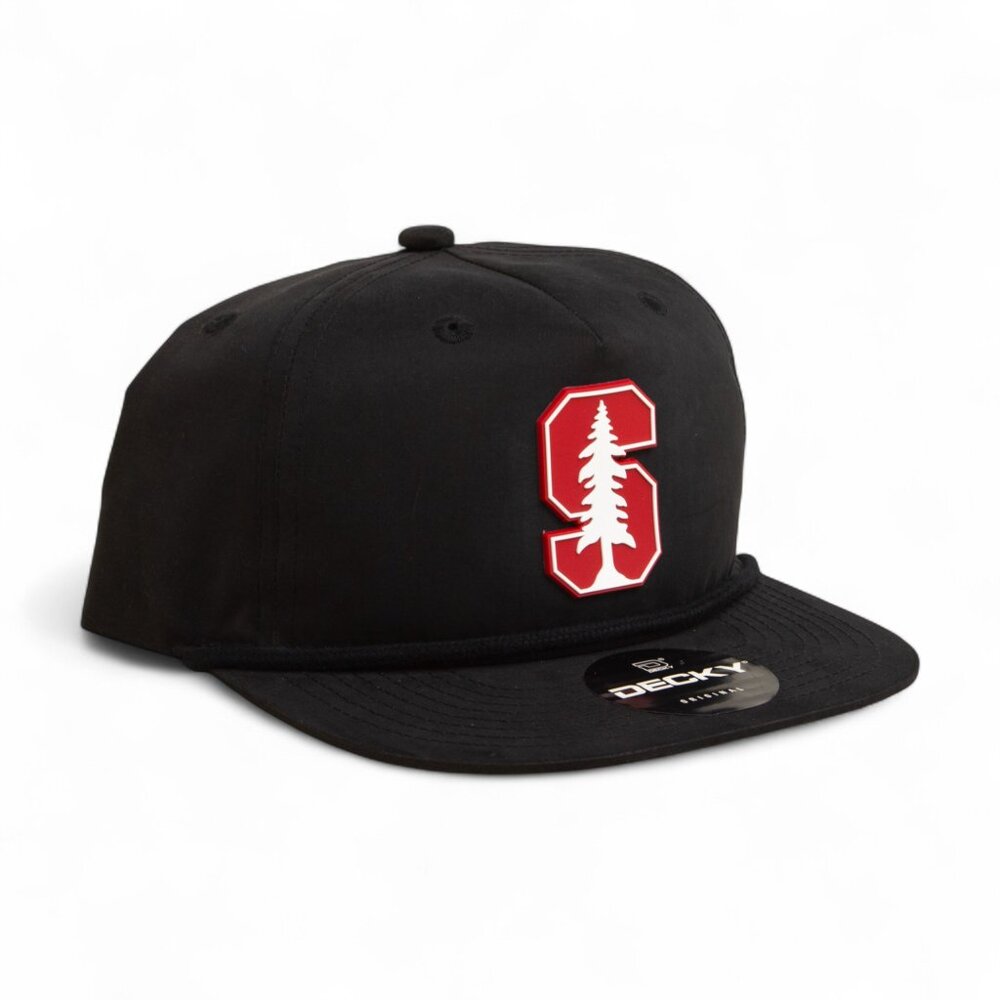 Stanford Cardinal 3D Classic Rope Hat- Black
